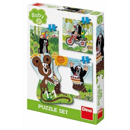 Puzzle Baby 3w1 Krecik i Przyjaciele na łące - Dino Toys