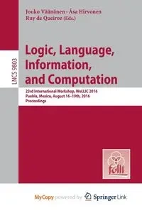 Logic, Language, Information, and Computation - Väänänen Jouko