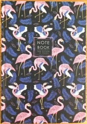 Notatnik ozdobny A5/64K kratka TW Flamingi - Fresh