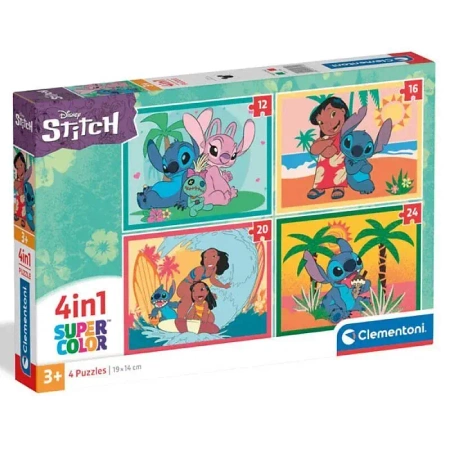 Puzzle 4w1 Super Kolor Stitch - Clementoni
