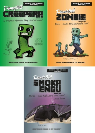 Pamiętnik Smoka Endu + Bern Zombie + Creepera T. 1-3 PAKIET Forrest Hayes - Forrest Hayes