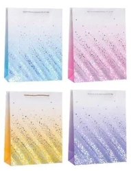 Torebka ozdobna 31x42x12cm hot-stamp mix ROZETTE