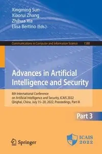 Advances in Artificial Intelligence and Security - Sun Xingming