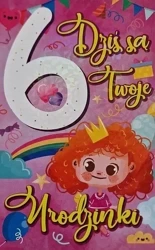 Karnet Urodziny 6 dziewczynka - YEKU