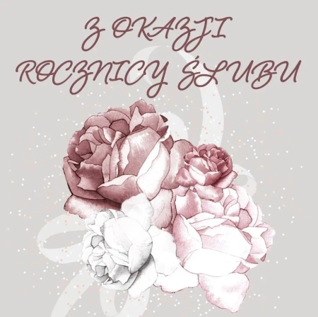 Karnet Swarovski kwadrat CL4401 Rocznica Ślubu - Clear Creations