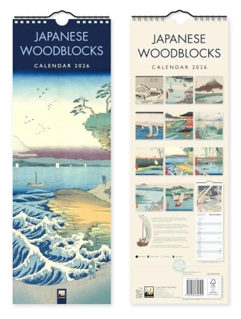 Kalendarz 2026 paskowy Japońskie drzeworyty - Praca zbiorowa