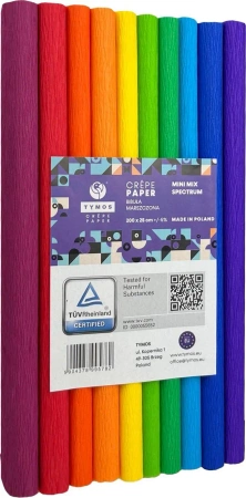 Paczka Bibuła marszczona 25x200 mix spectrum 10 mini rolek - TYMOS