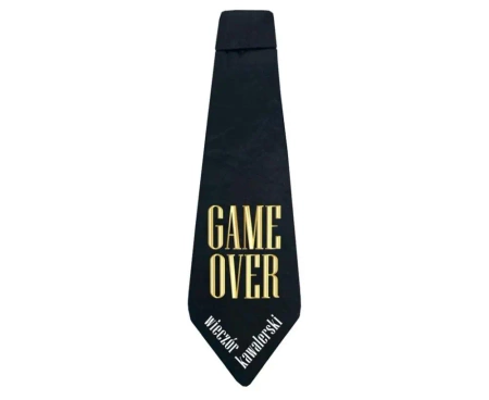 Krawat Game Over 10x32cm - Godan