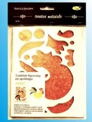 Szablon figurowy do quillingu kogut 14.5x19cm - Galeria Hobby