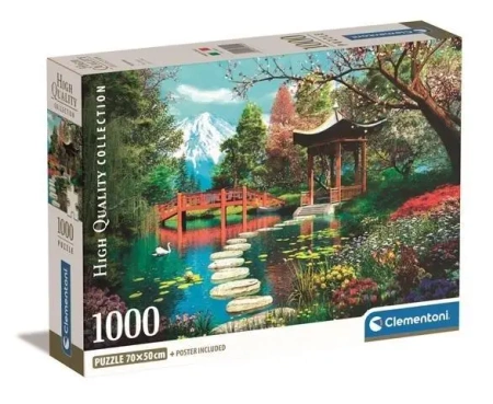 Puzzle 1000 Compact Fuji Garden - Clementoni