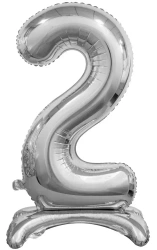 Balon foliowy B&C 2 srebrny 74cm - Godan