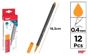 Cienkopis 0.4mm pomarańczowy (12szt) - MP Main Paper