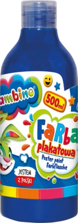 Farba plakatowa niebieska 500ml BAMBINO - ST-MAJEWSKI