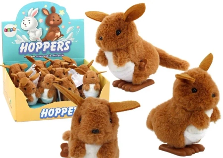 Kangurek pluszowy nakręcany - Leantoys