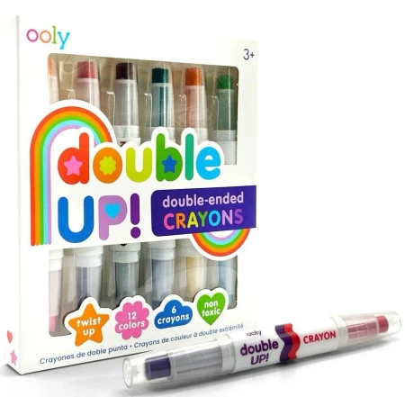 Kredki Dwustronne Double Up 6szt - Kolorowe Baloniki