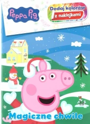 Świnka Peppa. Dodaj kolorów z naklejkami - praca zbiorowa