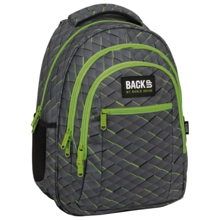 Plecak 3-komorowy BACKUP 5 model O53 pikselowe kwadraciki - DERFORM