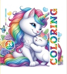 Kolorowanka 140x140 Kotorożka 24 obrazki - Fresh