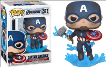 Figurka Marvel Endgame Captain America with Broken Shield & Mjolnir Funko POP