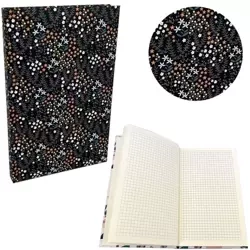 Notes A5 Soft Touch kratka 90g Kwiaty oliwkowe - Bee-bee