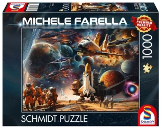 Puzzle PQ 1000 Michele Farella Podróż do galakt G3 - Schmidt