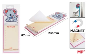 Notes magnetyczny na lodówkę z ołówkiem - Koale - MP Main Paper