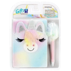 Notes pluszowy Unicorn + długopis - STARPAK