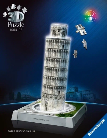Puzzle 3D Iconics Krzywa Wieża w Pizie - Ravensburger