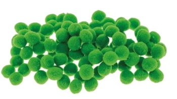 Pompony zielone 10mm 100szt - Brewis