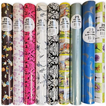 Papier ozdobny X-Strong 57cmx25m MIX 9szt - PaperHit
