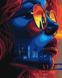 Malowanie po numerach - Zachód słońca w Londynie - Ideyka