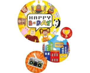 Balon foliowy H-BDAY XL 71x55cm - Anagram