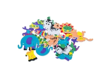 Naklejki z pianki dżungla 24szt - Brewis