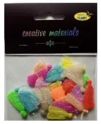 Frędzle pastelowe 3cm 20szt - Galeria Hobby