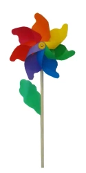 Wiatraczek z drewnianą rączką 75cm - SWEDE