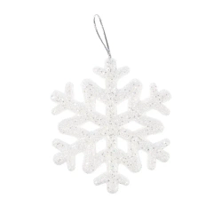 Śnieżynka lśniąca 9.5cm 7szt - Arpex