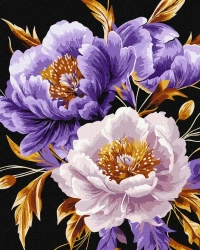 Malowanie po numerach - Fioletowy szyk 40x50cm - Ideyka