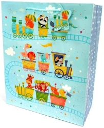 Torebka ozdobna matowa 26x32x12cm Ciuchcia - Fresh