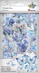 Naklejki foliowe 4 plansze motyle, kwiaty - Titanum