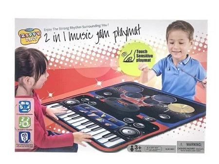 Mata muzyczna z perkusją multiinstrumentalna 90x69 - ADAR