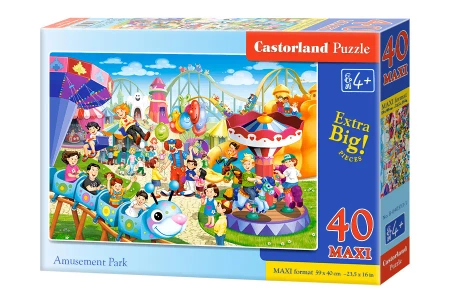Puzzle 40 Maxi Park rozrywki B-040353-1 - CASTOR