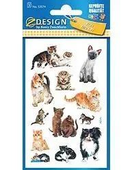 Naklejki papierowe kotki - Zdesign