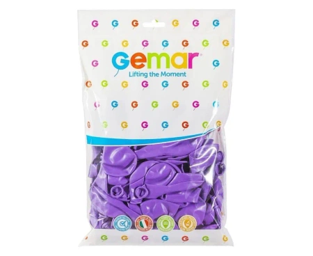Balony pastelowe lawendowe 30,5cm 100szt - Godan