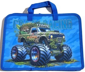 Teczka-torba A4+zapinana na zamek z rączką Monster - Fresh