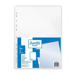 Koszulka krystaliczna A4/40mic Budget 100szt - Bantex