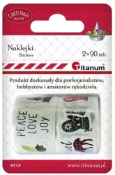 Naklejki na taśmie Boże Narodzenie mix 2szt. - Titanum