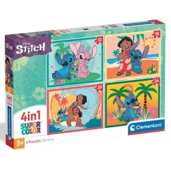 Puzzle 4w1 Super Kolor Stitch - Clementoni
