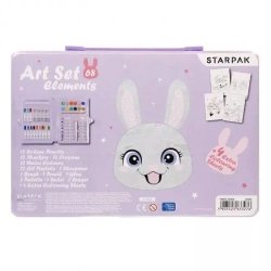 Zestaw artystyczny Rabbit 68 elementów - STARPAK