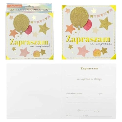 Zaproszenie 5szt - Kukartka