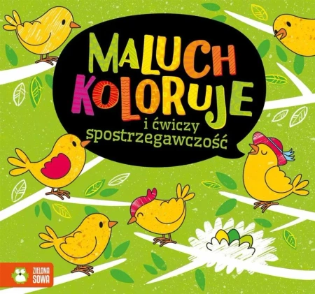 Maluch koloruje i ćwiczy spostrzegawczość - Natalia Berlik